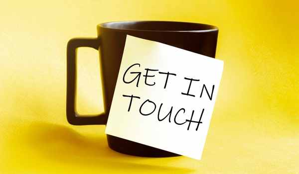 Get in touch mug image
