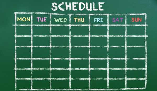 Calendar schedule